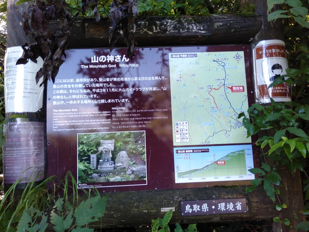 行者谷分かれ1250m