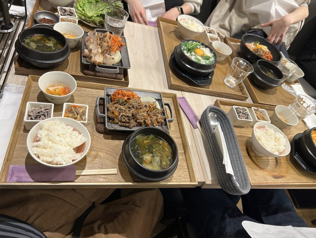 皇居ランニング後の韓国料理