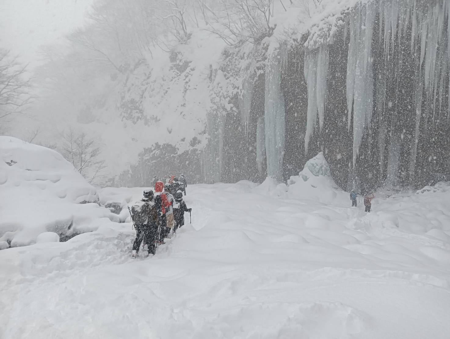 雲竜渓谷 氷瀑トレッキング