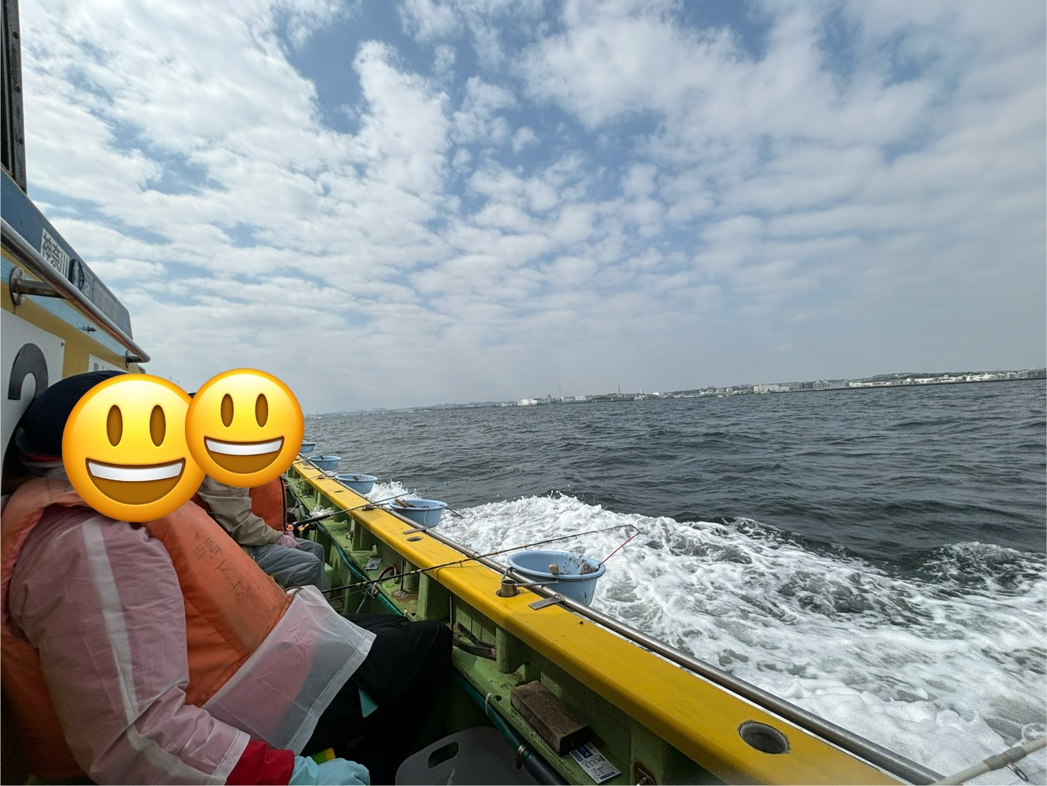 東京湾でアジ釣り
