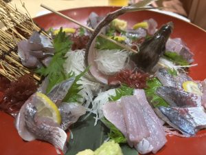 東京湾でアジ釣り