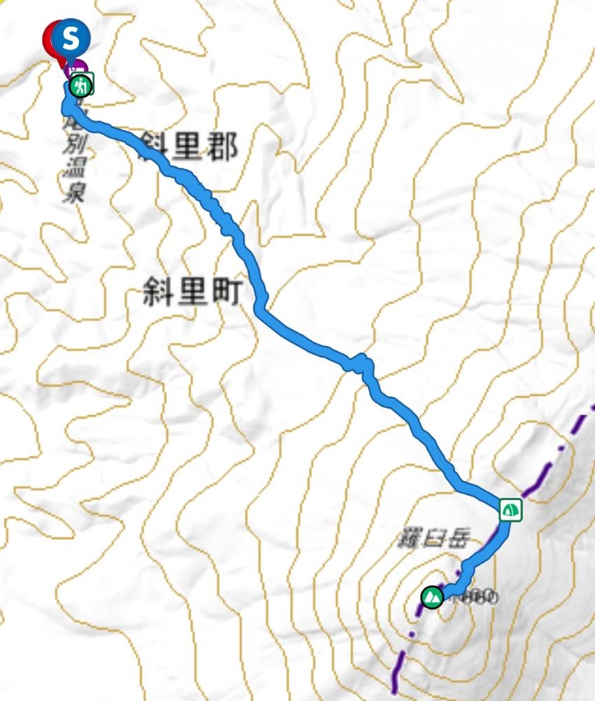 羅臼岳マップ