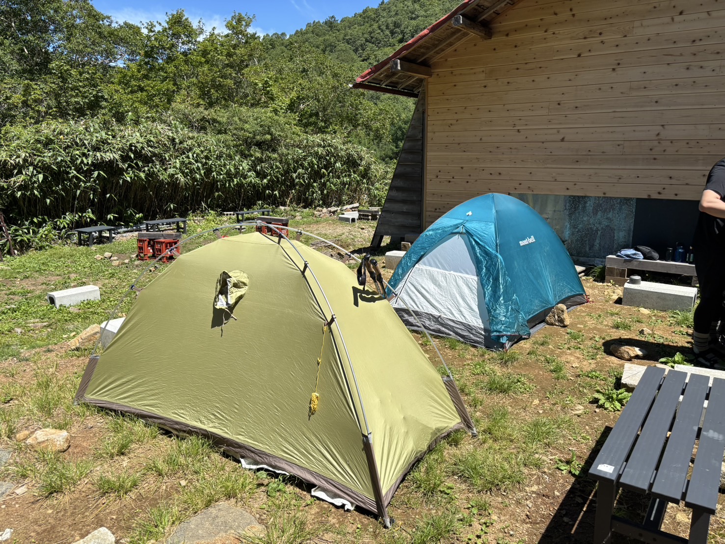 テント泊で三斗小屋温泉